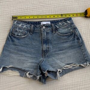 Vervet Women’s Distressed Denim Shorts - Blue